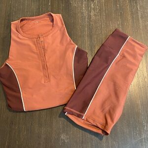 Abercrombie YPB bike shorts set